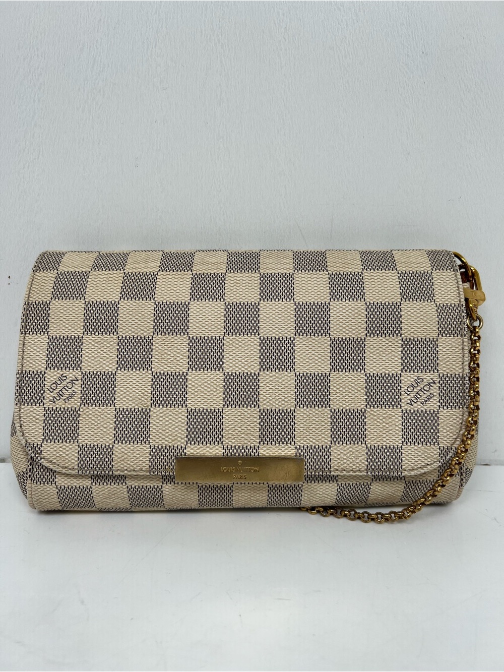 Louis Vuitton Favorite PM Damier Azur Canvas Shoulder Crossbody Bag N41277